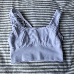 Aerie Offline White Sports Bra/Bra Top